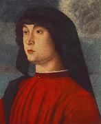 BELLINI, Giovanni Portrait of a Young Man in Red3655 Norge oil painting reproduction